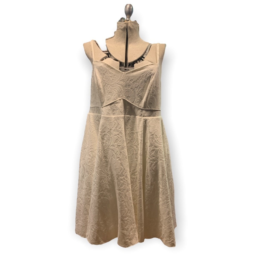 White Plus-Size Swing Dress
